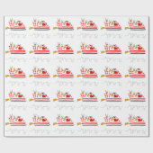 サンタクロース ラッピングペーパー (フラット)