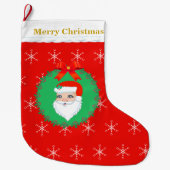 サンタクロース ラージクリスマスストッキング (正面)