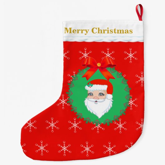 サンタクロース ラージクリスマスストッキング (裏面)