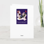 サンタクロース、リトルエンジェルとメルリンのクリスマスパーティー シーズンカード (裏面)