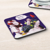 サンタクロース、リトルエンジェル&メルリンクリスマスパーティー コースター (左側)