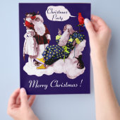 サンタクロース、リトルエンジェル&メルリンクリスマスパーティー チラシ (手)