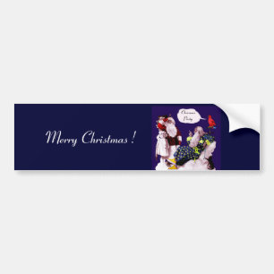 サンタクロース、リトルエンジェル&メルリンクリスマスパーティー バンパーステッカー