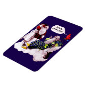 サンタクロース、リトルエンジェル&メルリンクリスマスパーティー マグネット (左側)