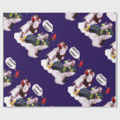 サンタクロース、リトルエンジェル&メルリンクリスマスパーティー ラッピングペーパー (フラット)