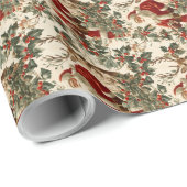 サンタクロース&ルドルフホリデー応援 ラッピングペーパー (ロールコーナー)