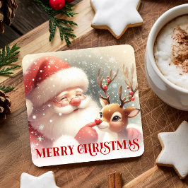 サンタクロース ルドルフ クリスマス ドリンク コースター
