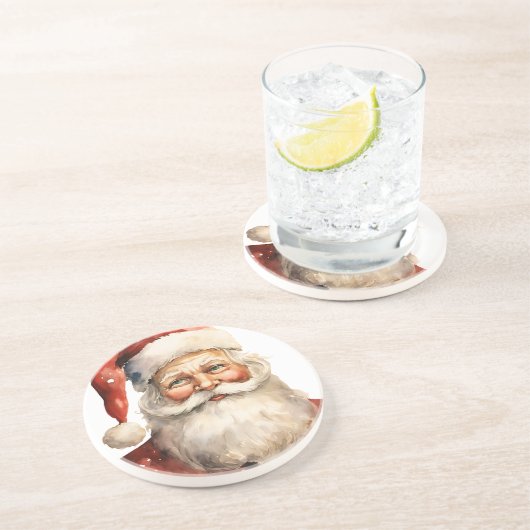 サンタクロース レトロ クリスマス コースター (側面)