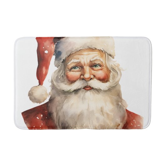 サンタクロース レトロ クリスマス バスマット (正面)