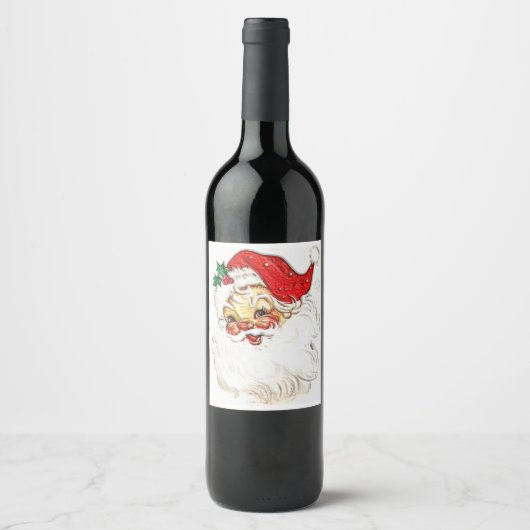 サンタクロース ワインラベル (正面)