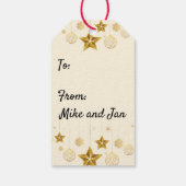 サンタクロース・ヴィンテージクリスマスホリーパイプセット ギフトタグ (裏面)