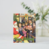 サンタクロース・ヴィンテージクリスマスポストカード シーズンポストカード (スタンド正面)