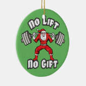 サンタクロース-上昇無し、ギフト無し セラミックオーナメント (右)