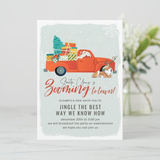 サンタクロース | 仮想クリスマスホリデーパーティー 招待状 (スタンド正面)