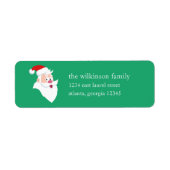 サンタクロース |休日ラベル ラベル (正面)