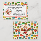 サンタクロース 名刺 メッセージカード ノートカード (正面/裏面)