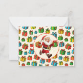 サンタクロース 名刺 メッセージカード ノートカード (裏面)