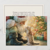 サンタクロース 子猫 ネコ クリスマス (正面/裏面)