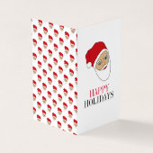 サンタクロース、家族写真クリスマスカード 名刺 (外部)