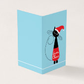 サンタクロース、家族写真クリスマスカード 名刺 (外部)