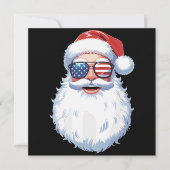 サンタクロース 愛国 アメリカ サングラス クリスマス (正面)