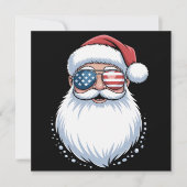 サンタクロース 愛国 アメリカ サングラス クリスマス (正面)
