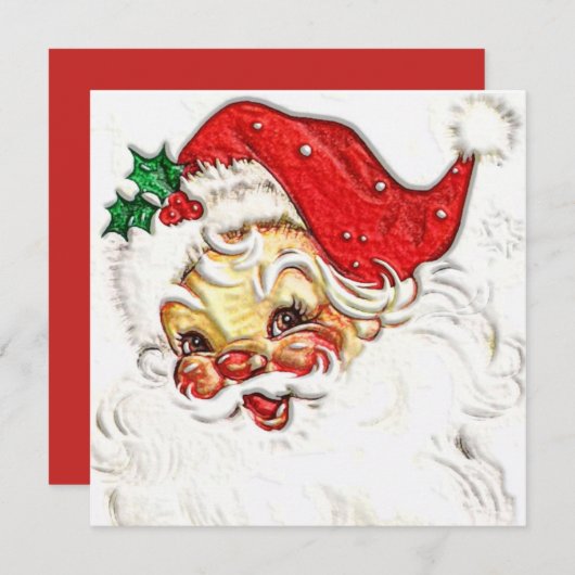 サンタクロース 招待状 (正面/裏面)