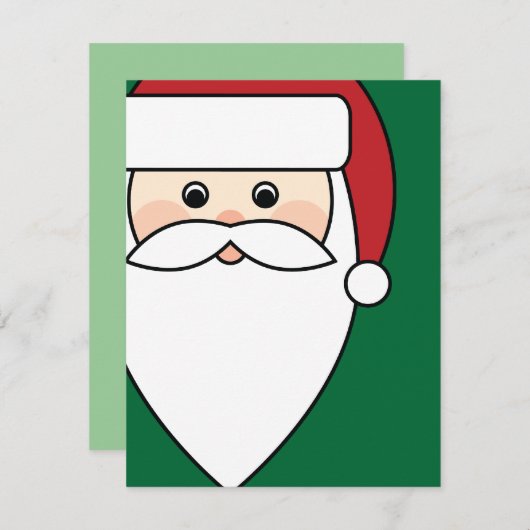 サンタクロース 招待状 (正面/裏面)