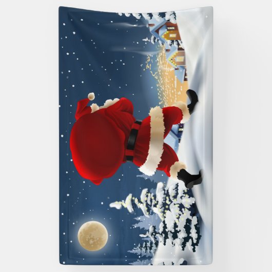 サンタクロース 横断幕 (縦)