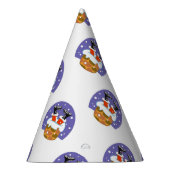 サンタクロース+煙突+雪+クリスマス+新年 パーティーハット (右)