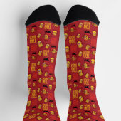 サンタクロース™熱ミザーパターンなし年 ソックス (上部)