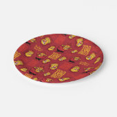 サンタクロース™熱ミザーパターンなし年 ペーパープレート (アングル)