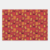 サンタクロース™熱ミザーパターンなし年 ラッピングペーパーシート (正面2)