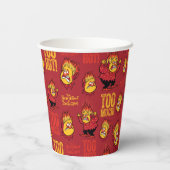 サンタクロース™熱ミザーパターンなし年 紙コップ (裏面)