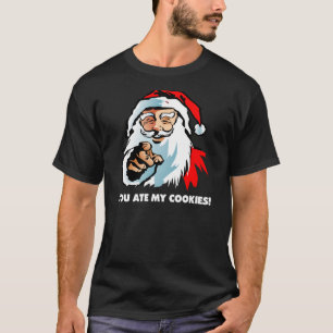 サンタクロース: 私のクッキーを食べました Tシャツ