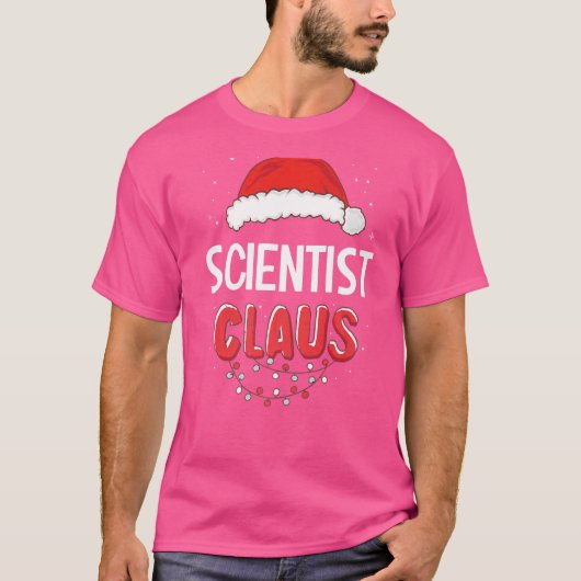 サンタクロース 科学者 クリスマス マッチング コスチューム P Tシャツ (正面)
