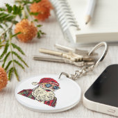 サンタクロース - 笑える キーホルダー (正面右)