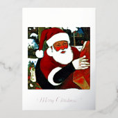 サンタクロース 箔シーズンカード (正面)