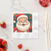 サンタクロース 縁ありカクテルナプキン (インサイチュ)