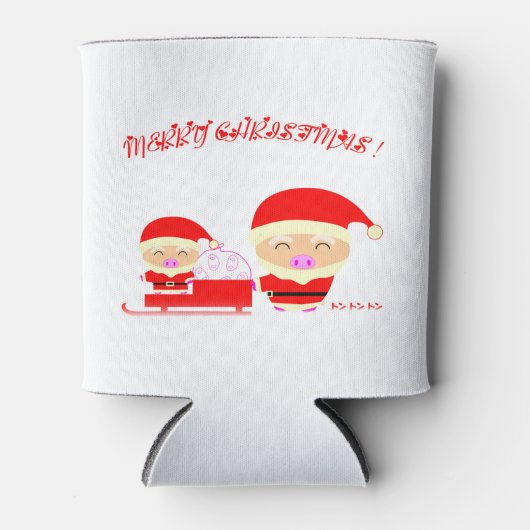 サンタクロース 缶クーラー (正面)