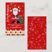 サンタクロース*背景色の選択 名刺 (正面/裏面)