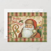 サンタクロース（贈り物あり） シーズンポストカード (正面/裏面)