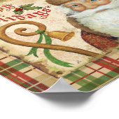 サンタクロース（贈り物あり） ポスター (角)