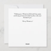 サンタクロース(贈り物と応援) シーズンカード (裏面)