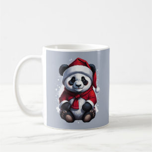 サンタクロース 赤ちゃんパンダ クリスマス コーヒーマグカップ