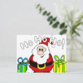 サンタクロース – 透明 シーズンポストカード (スタンド正面)