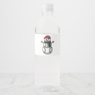 サンタクロース 野球 クリスマス スノーマン ベースボール スポーツ ペットボトルラベル