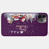 サンタクロース、雪だるま メリークリスマス ホリデー Case-Mate iPhoneケース (裏面(横))
