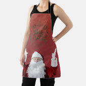 サンタクロース、雪の結晶、赤 エプロン (インサイチュ)
