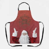 サンタクロース、雪の結晶、赤 エプロン (正面)